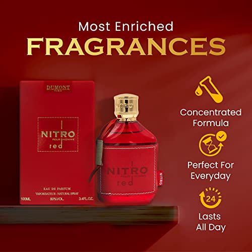 Dumont Nitro Red for Men 3.4 Oz EDP Spray