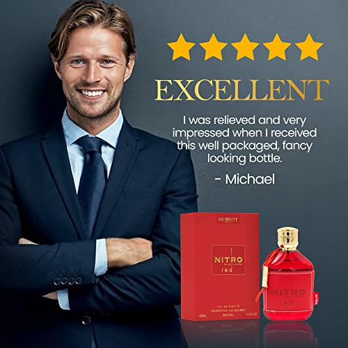 Dumont Nitro Red for Men 3.4 Oz EDP Spray