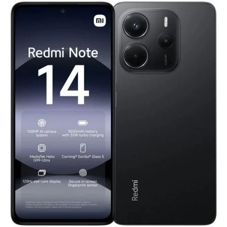 Xiaomi Redmi Note 14 6GB/ 128GB/ 6.67"/ Negro